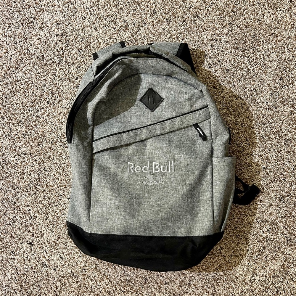 Red Bull embossed classic collegiate backpack!